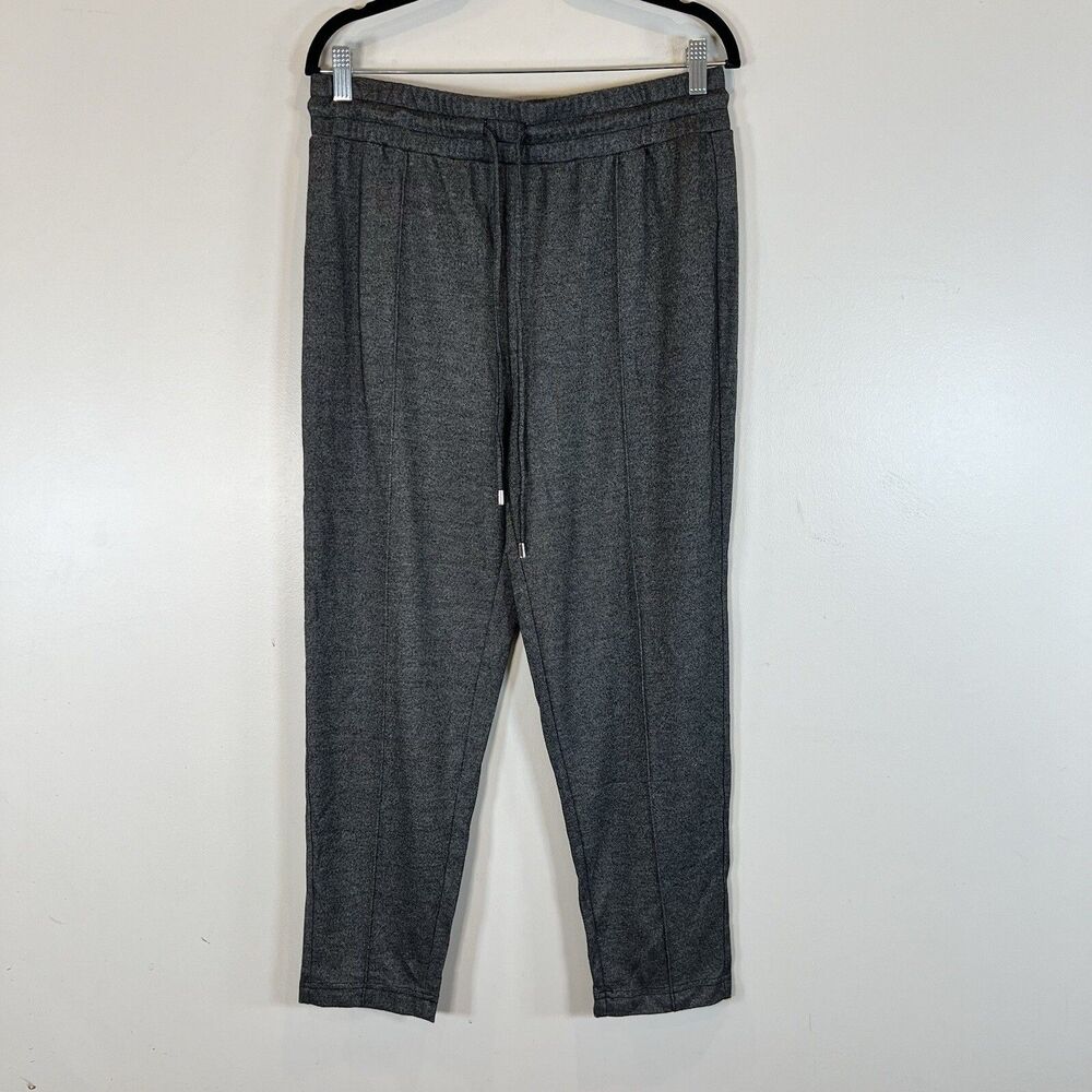 Dex Clothing NWOT Black White Center Seam Drawstring Taper Pant L
